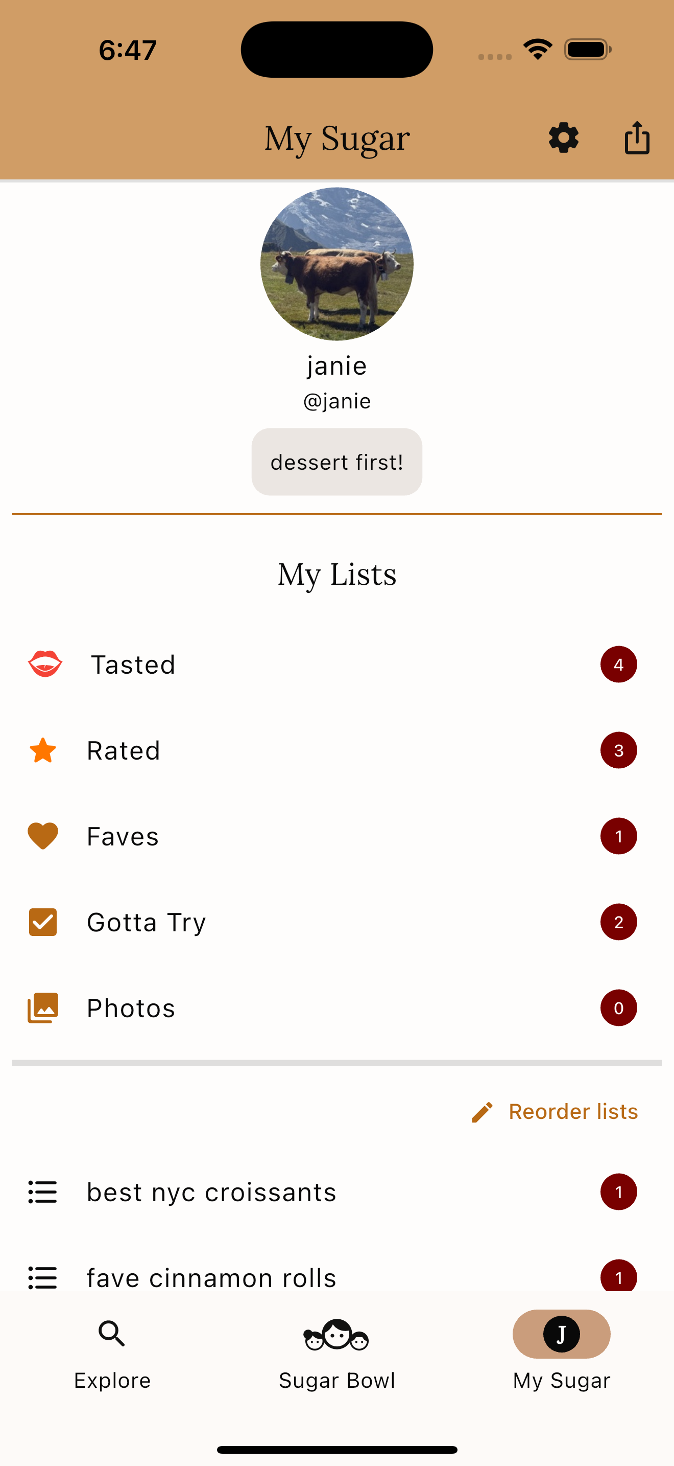 My Lists